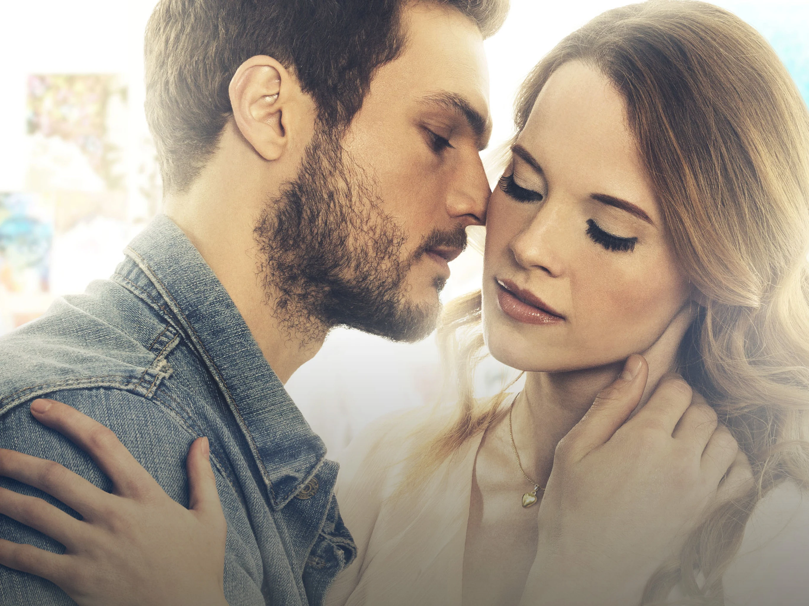 Ryan Cooper as Owen and Katie Leclerc as Auburn in official key art for Confess